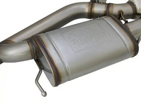 aFe 49-34078-P MACHForce XP 3in 304 SS Cat-Back Dual Mode Exhaust w/ Polished Tips 16-17 Cadillac ATS-V V6-3.6L