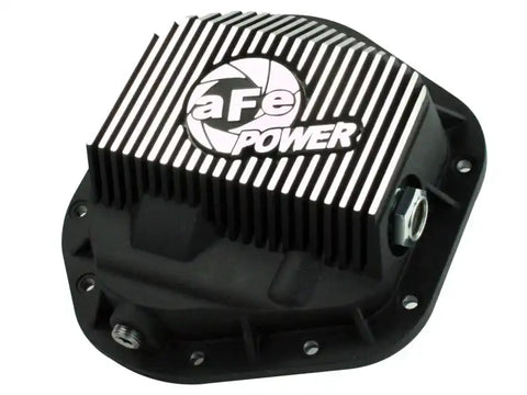 aFe 46-70082 Power Front Differential Cover 5/94-12 Ford Diesel Trucks V8 7.3/6.0/6.4/6.7L (td) Machined Fins