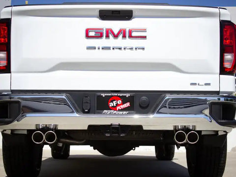 aFe 49-34110-P Vulcan Series 3-2.5in 304SS Exh Cat-Back w/ Pol Tips 2019 GM Silverado/Sierra 1500 L4-2.7L (t)