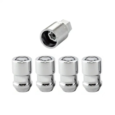 McGard Wheel Lock Nut Set - 4pk. (Cone Seat) M12X1.5 / 19mm & 21mm Dual Hex 1.46in. L Chrome