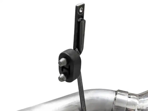 aFe 49-03065-P Atlas Exhaust 4in DPF-Back Aluminized Steel Polished Tip 11-14 ford Diesel Truck V8-6.7L