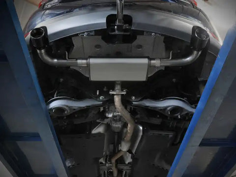 aFe 49-37021-B Takeda 17-21 Mazda CX-5 2.5L (t) 2.5in. SS Axle-Back Exhaust System w/Black Tips