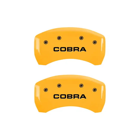 MGP 4 Caliper Covers Engraved Front & Rear MGP Yellow Finish Black Characters 2008 Ford F-150