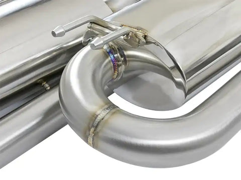 aFe 49-36621-B Takeda 3in 304 SS Cat-Back Exhaust System w/ Black Tips 2017+ Honda Civic Si (4dr) I4 1.5L (t)