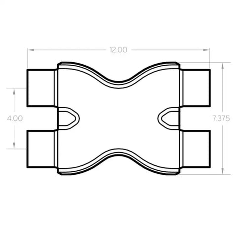 MagnaFlow Smooth Trans X 2.25/2.25 X 12 SS