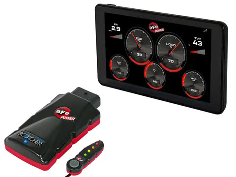 aFe 77-83020-AGD Scorcher Blue 17-18 Ford Diesel Trucks V8-6.7L (td) w/ Advanced Gauge Display Monitor