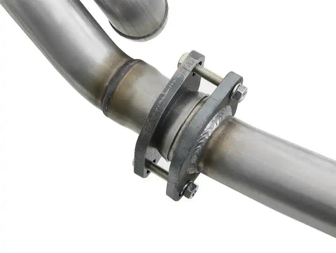 aFe 48-46207-PK POWER Twisted Steel Y-Pipe w/ Loop Relocation Pipe 12-18 Jeep Wrangler (JK) V6 3.6L