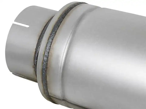 aFe 49M00023 ATLAS Aluminized Steel Muffler 5in Center/Center 24in L x 7in Diameter - Round Body