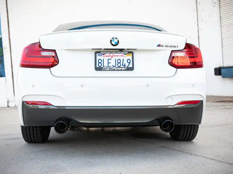 aFe 49-36347-B MACH ForceXP 3IN to 2.5IN 304SS Cat-Back Exhaust System w/ Black Tips 14-16 BMW M235i (F22/23)