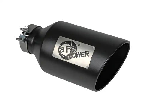 aFe 49T40801-B15 Power MACH Force-Xp 409 Stainless Steel Clamp-on Exhaust Tip Black