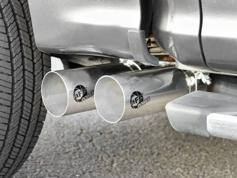 aFe 49-43128-P Rebel 3in 409 SS Cat-Back Exhaust 2021 Ford F-150 V6 2.7L/3.5L (tt)/V8 5.0L w/ Polished Tips