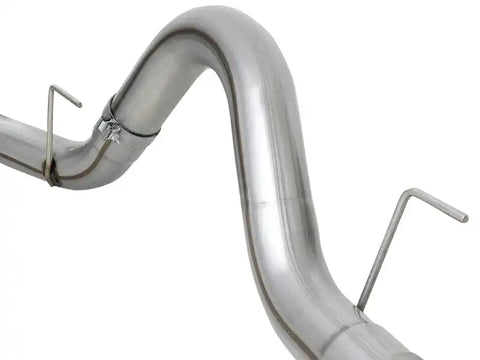 aFe 49-43106-B Large Bore-HD 4in 409 SS DPF-Back Exh 18-19 Ford F-150 V6-3.0L (td) w/ Black Tip