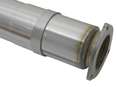 aFe 49-03090-B ATLAS 5in DPF-Back Alum Steel Exhaust System w/Black Tip 2017 Ford Diesel Trucks V8-6.7L (td)