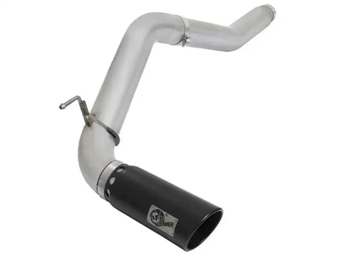 aFe 49-06112-B Atlas Exhaust 5in DPF-Back Al Steel 2016 Nissan Titan XD V8-5.0L Black Tip
