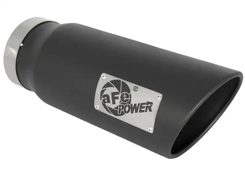 aFe 49T50601-B15 Power MACH Force-Xp 5in In x 6in Out 15in L Bolt-On 409 SS Exhaust Tip - Black