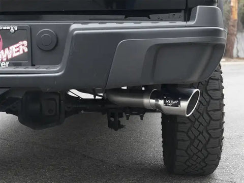 aFe 49-44058-P Mach Force-XP Exhaust 3in CB SS 15-17 GM Colorado/Canyon 2.5L/3.6L Side Exit w/ Polished Tip