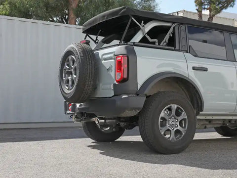 aFe 49-33137-P Vulcan 3in 304 SS Axle-Back Exhaust 2021 Ford Bronco L4-2.3L (t)/V6-2.7L (tt) w/ Polished Tips