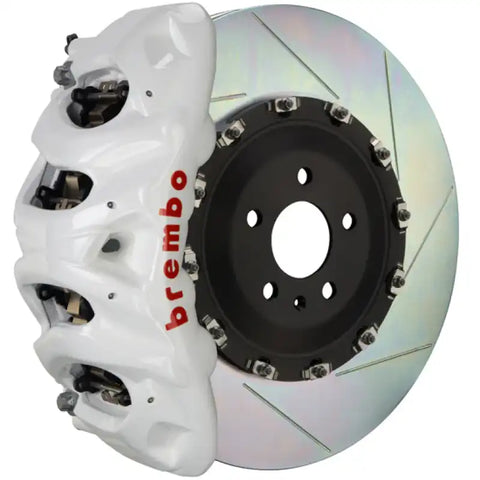 Brembo 16-21 Land Cruiser (J200) Front GT BBK 8 Piston Cast 412x38 2pc Rotor Slotted Type-1- White