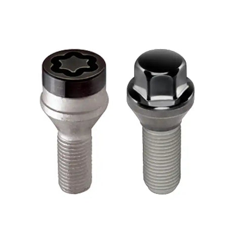 McGard 5 Lug Hex Install Kit w/Locks (Cone Seat Bolt) M14X1.5 / 17mm 30.5mm Shank L. - Black