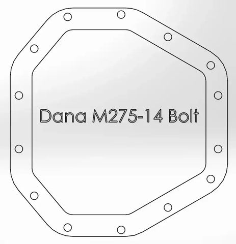 aFe 46-70352 Power Pro Ser Rear Diff Cover Black w/Mach Fins 2017 Ford Diesel Trucks V8-6.7L(td) Dana M275-14