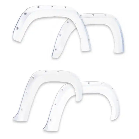 EGR 14+ Chev Silverado 6-8ft Bed Bolt-On Look Color Match Fender Flares - Set Summit White