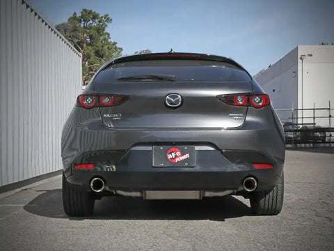 aFe 49-37023-P 19-22 Mazda 3 L4 2.5L Takeda 3in to 2-1/2in 304 Stainless Steel Axle-Back Exhaust w/Polished Tip