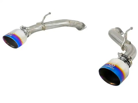 aFe 49-36130NM-L Takeda 2.5in 304 SS Axle-Back Exhaust w/ Blue Flame Tips 16-18 Infiniti Q50 V6-3.0L (tt)