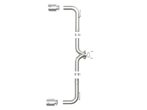 aFe 49-37014-P Takeda 2-1/2in 304 SS Axle-Back Exhaust w/ Polished Tips 14-18 Mazda 3 L4 2.0L/2.5L