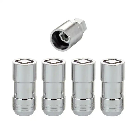McGard Wheel Lock Nut Set - 4pk. (Cone Seat) M14X1.5 / 21mm & 22mm Dual Hex 1.965in. L Chrome
