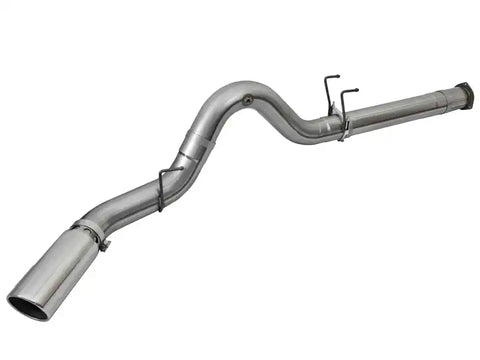aFe 49-43090-P LARGE BORE HD 5in 409-SS DPF-Back Exhaust w/Polished Tip 2017 Ford Diesel Trucks V8 6.7L (td)