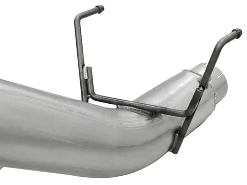 aFe 49-02039-B Atlas 5in DPF-Back Aluminized Steel Exh Dodge RAM Diesel 13-14 L6-6.7L Mega Cab w/ Black Tip