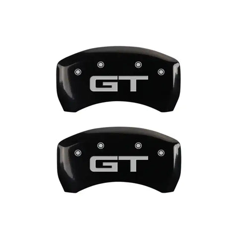 MGP Rear set 2 Caliper Covers Engraved Rear 2015/GT Black finish silver ch