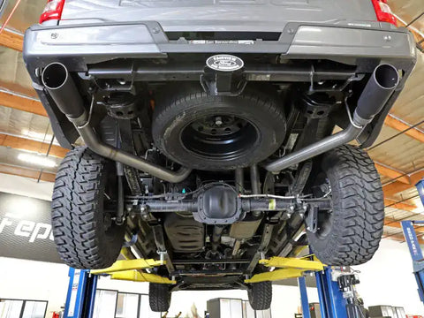 aFe 49-33127-B Vulcan 3in 304 SS Cat-Back Exhaust 2021 Ford F-150 V6 2.7L/3.5L (tt)/V8 5.0L w/ Black Tips