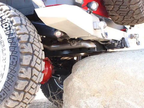 aFe 49-46232 MACHForce XP Exhaust Cat-Back 3in SS-409 Hi-Tuck inRBin 12-14 Jeep Wrangler Unlimited V6 4Dr