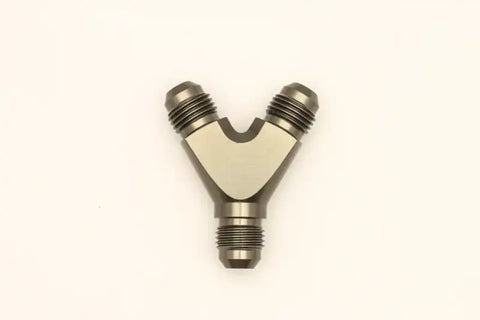 DeatschWerks 6AN Male Flare + 6AN Male Flare to 6AN Male Flare Y Block Fitting