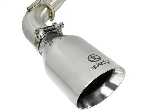 aFe 49-36134NM-P POWER Takeda 2.5in 304 SS CB Exhaust w/ Polished Tips 17-19 Infiniti Q60 V6-3.0L (tt)