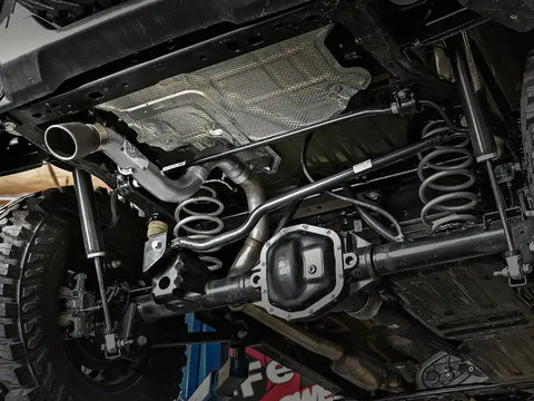 aFe 49-48070-1B MACH Force-Xp Axle-Back Exhaust System w/Black Tip 18-20 Jeep Wrangler L4-2.0T / V6-3.6L