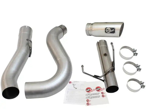 aFe 49-42051-1P MACHForce XP Exhaust Large Bore 5in DPF-Back SS 13-15 Dodge Trucks L6-6.7L (td) *Polish Tip