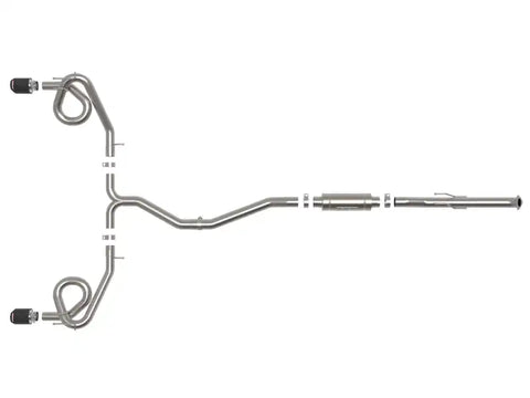 aFe 49-36630-C 22-23 Honda Civic Si L4 1.5L (t) Takeda 2.5in to 3in 304 SS Cat-Back Exhaust w/Carbon Fiber Tips