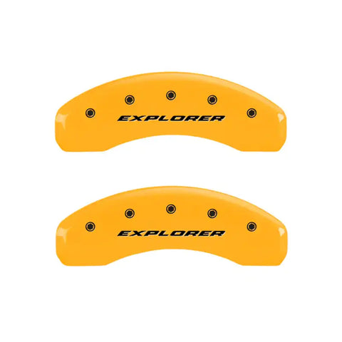MGP 4 Caliper Covers Engraved Front & Rear Oval logo/Ford Black finish silver ch