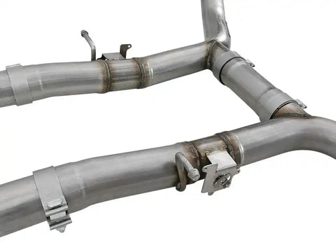 aFe 49-32070NM MACH Force-Xp 3in 304 SS Cat-Back Exhaust 15-20 Dodge Charger Hellcat V8-6.2L/6.4L w/o Muffler