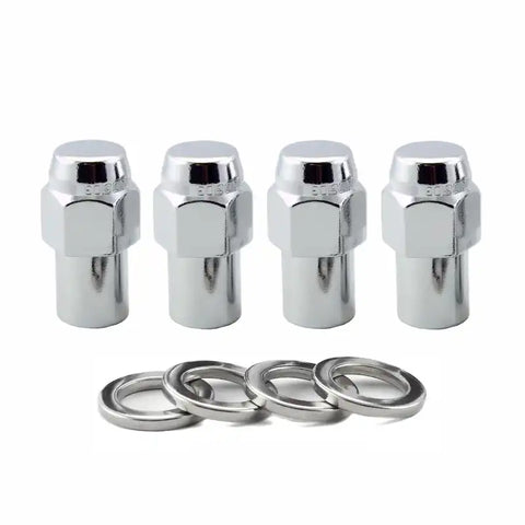 McGard Hex Lug Nut (Reg. Shank - .746in.) M12X1.25 / 13/16 1.65in. Length (4-Pack) Chrome