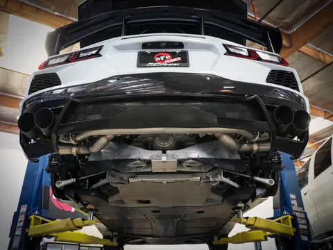 aFe 49-34124NM-C MACH Force-Xp 304 Stainless Steel Cat-Back Exhaust Carbon 2020 Chevrolet Corvette C8