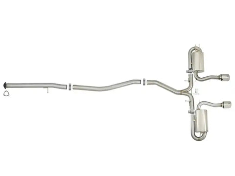 aFe 49-36621-P Takeda 3in 304 SS Cat-Back Exhaust System w/Polished Tips 2017+ Honda Civic Si (4dr) I4 1.5L (t)