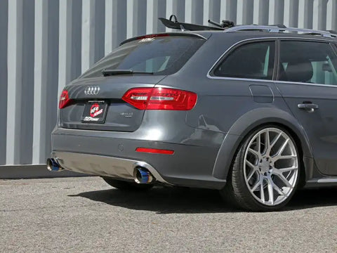 aFe 49-36438-L MACH Force-Xp 13-16 Audi Allroad L4 SS Cat-Back Exhaust w/ Blue Flame Tips