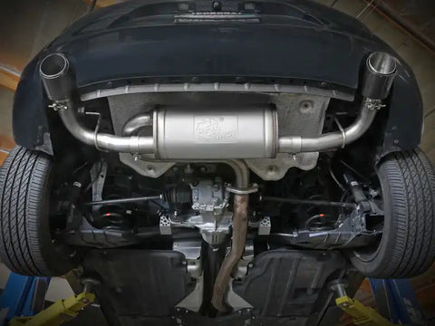 aFe 49-37023-P 19-22 Mazda 3 L4 2.5L Takeda 3in to 2-1/2in 304 Stainless Steel Axle-Back Exhaust w/Polished Tip