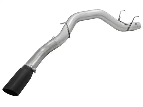 aFe 49-02039-B Atlas 5in DPF-Back Aluminized Steel Exh Dodge RAM Diesel 13-14 L6-6.7L Mega Cab w/ Black Tip
