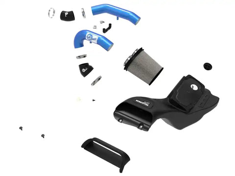 aFe 50-30072DL 21-22 Ford F-150 Raptor V6-3.5L(tt) Momentum XP Cold Air Intake System Blue w/ Pro Dry S Filter
