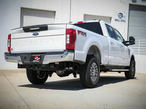 aFe 49-43116-B Apollo GT Series 3-1/2in 409 SS Axle-Back Exhaust 17-20 Ford F-250/F-350 6.2/7.3L w/ Black Tips