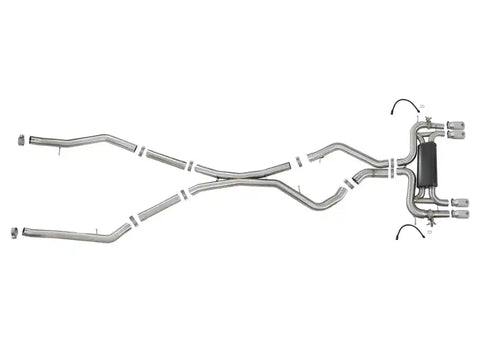aFe 49-36341-P MACH Force-Xp 3.5in 304 SS Cat-Back w/Polished Tips 15-18 BMW X5 M (F85)/X6 (F86) V8-4.4L S63